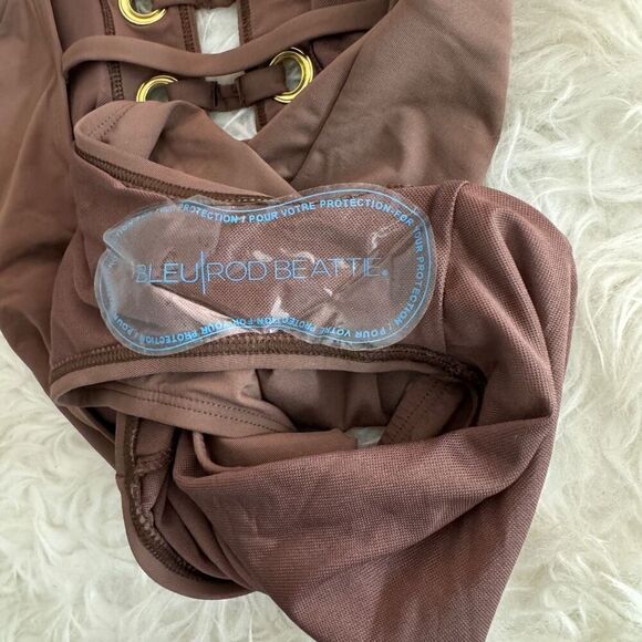 Bleu by Rod Beattie The Limited Edition Hole In One Swimsuit 4 Brown - Picture 9 of 10